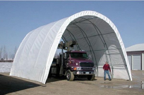 26'Wx70'Lx21'8"H fabric building structure